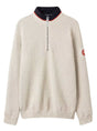 Holebrook Knitwear & Jumpers Holebrook - Classic WP ¼ Zip Knitted Windproof Off White Sweater