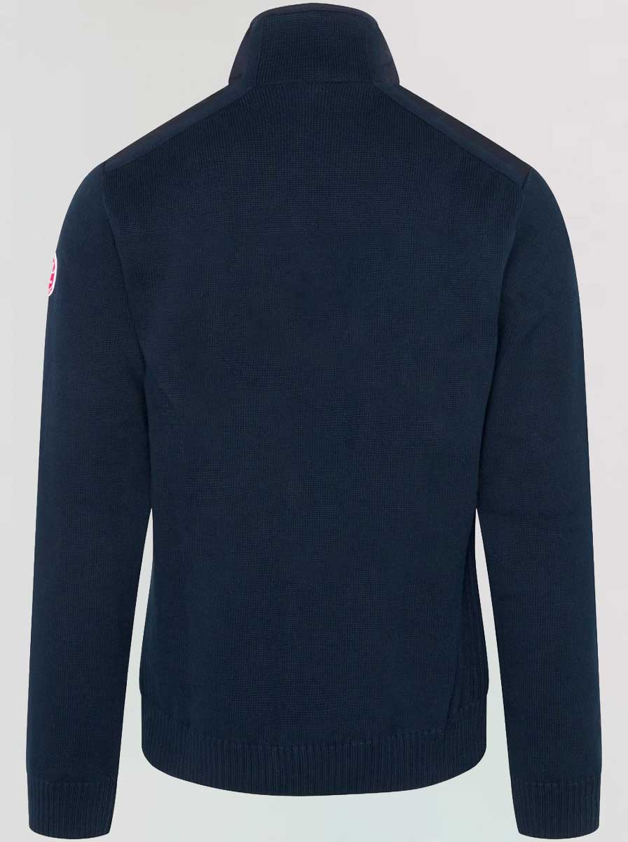 Holebrook Knitwear & Jumpers Holebrook - Martin ¼ Zip Knitted Windproof Navy Sweater