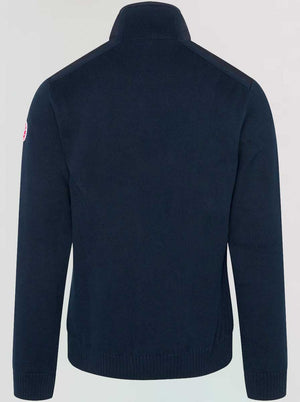 Holebrook Knitwear & Jumpers Holebrook - Martin ¼ Zip Knitted Windproof Navy Sweater