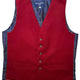 Hunt & Holditch Waistcoat Hunt & Holditch - Cotton Moleskin Burgundy Waistcoat