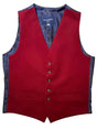 Hunt & Holditch Waistcoat Hunt & Holditch - Cotton Moleskin Burgundy Waistcoat