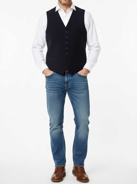 Hunt & Holditch Waistcoat Hunt & Holditch - Cotton Moleskin Navy Waistcoat