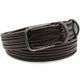 Huxley Tanner Belt Huxley Tanner - 35mm Woven Leather Stretch Brown Belt