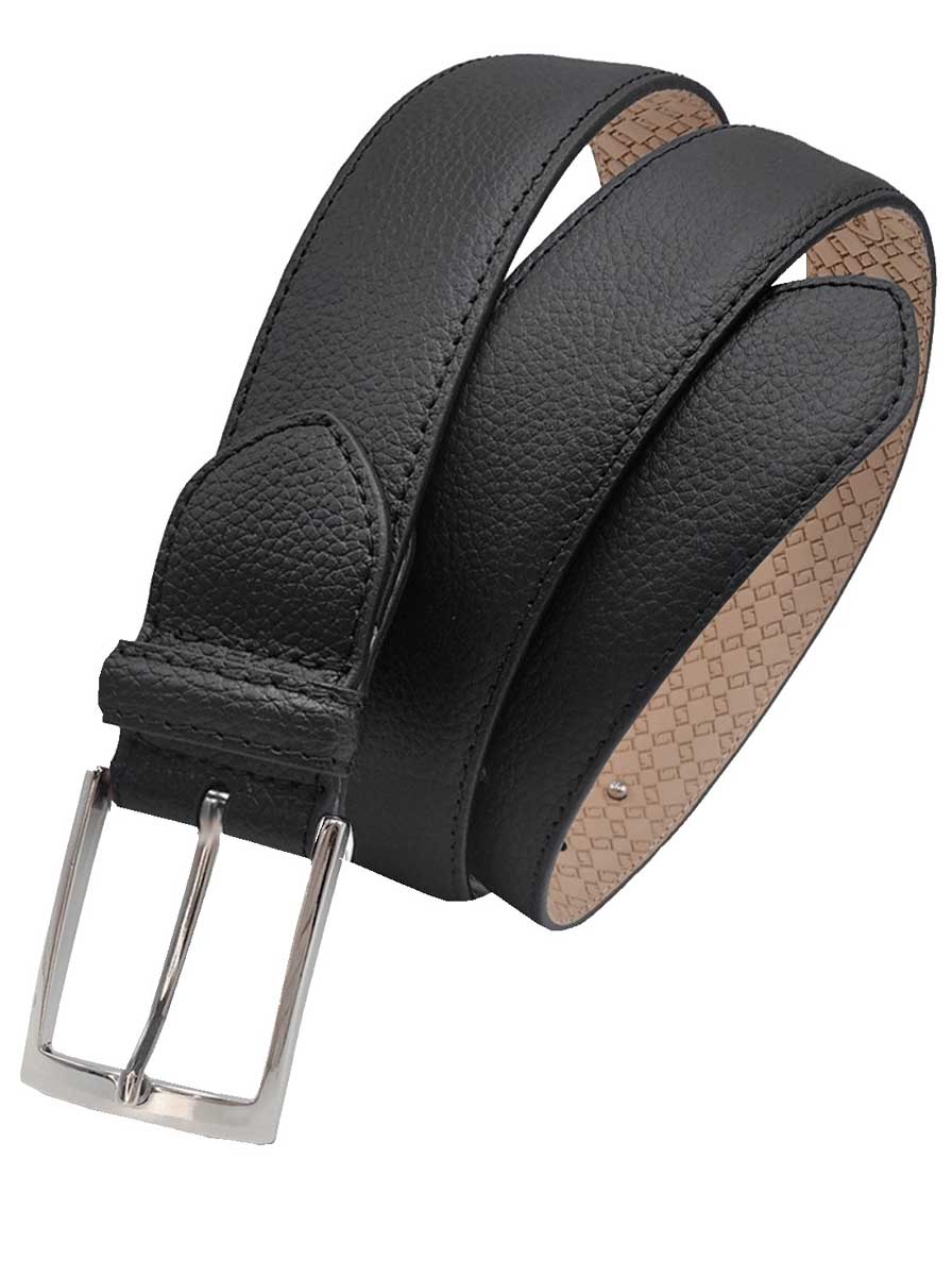 Leyva Belt Leyva - Leather Belt - Black Grain