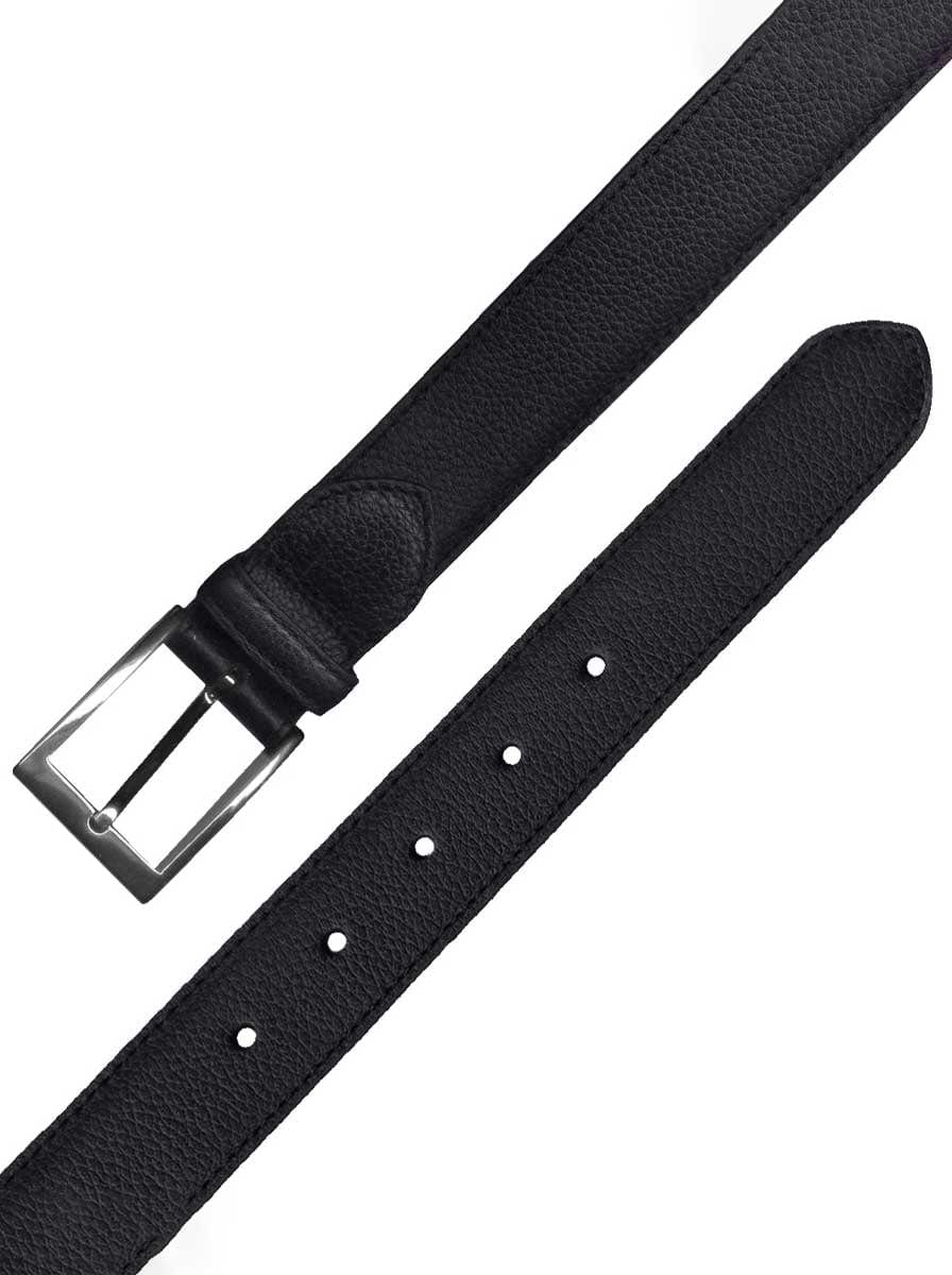 Leyva Belt Leyva - Leather Belt - Black Grain