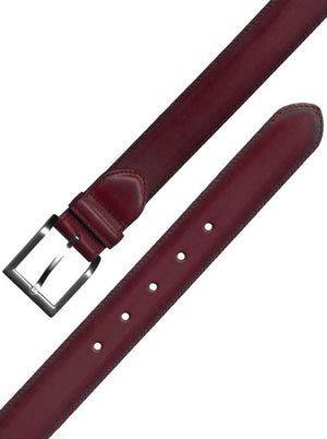 Leyva Belt Leyva - Leather Belt - Burgundy