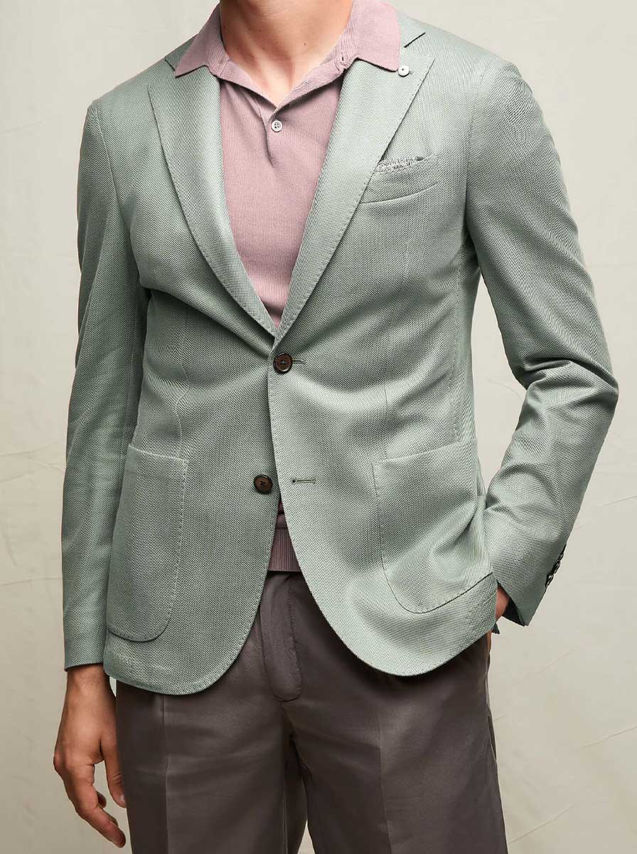 Luigi Bianchi Jacket/Blazer L.B.M - Blended Cotton Unstructured Blazer