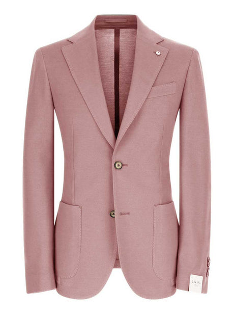 Luigi Bianchi Jacket/Blazer L.B.M - Blended Cotton Unstructured Pink Blazer