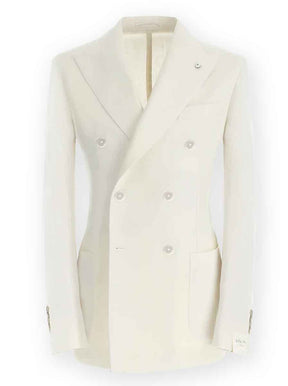 Luigi Bianchi Jacket/Blazer L.B.M - Textured Double Breasted Blazer