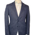 Luigi Bianchi Jacket/Blazer Luigi Bianchi - Blue Wool/Cashmere Herringbone Blazer