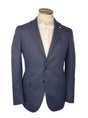 Luigi Bianchi Jacket/Blazer Luigi Bianchi - Blue Wool/Cashmere Herringbone Blazer