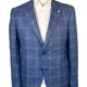 Luigi Bianchi Jacket/Blazer Luigi Bianchi - Checked Summer Blue Blazer