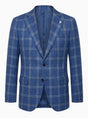 Luigi Bianchi Jacket/Blazer Luigi Bianchi - Checked Summer Blue Blazer