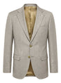 Luigi Bianchi Jacket/Blazer Luigi Bianchi - Loro Piana Herringbone Beige Jacket
