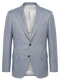 Luigi Bianchi Jacket/Blazer Luigi Bianchi - Loro Piana Herringbone Sky Blue Jacket