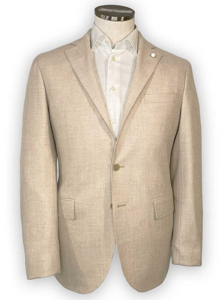 Luigi Bianchi Jacket/Blazer Luigi Bianchi - Loro Piana Stone Wool/Cashmere Blazer