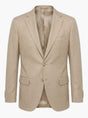 Luigi Bianchi Jacket/Blazer Luigi Bianchi - Loro Piana Stone Wool/Cashmere Blazer