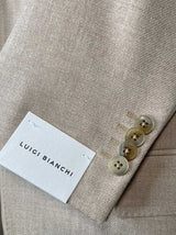 Luigi Bianchi Jacket/Blazer Luigi Bianchi - Loro Piana Stone Wool/Cashmere Blazer