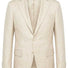 Luigi Bianchi Jacket/Blazer Luigi Bianchi - Loro Piana Summer Herringbone Beige Jacket