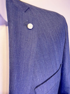 Luigi Bianchi Jacket/Blazer Luigi Bianchi - Loro Piana Summer Herringbone Jacket