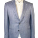 Luigi Bianchi Jacket/Blazer Luigi Bianchi - Loro Piana Summer Herringbone Sky Blue Jacket