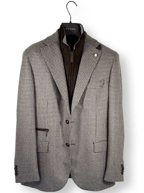 Luigi Bianchi Jacket/Blazer Luigi Bianchi - Puppy Tooth Travel Blazer