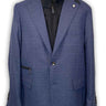 Luigi Bianchi Jacket/Blazer Luigi Bianchi - Textured Weave Blazer w/ Removable Gilet Insert