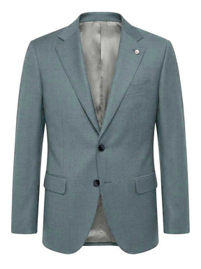Luigi Bianchi Jacket/Blazer Luigi Bianchi - Wool/Silk/Linen Teal Jacket