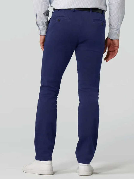 Meyer Chinos/Trousers Meyer - Blue Roma Cotton Chino
