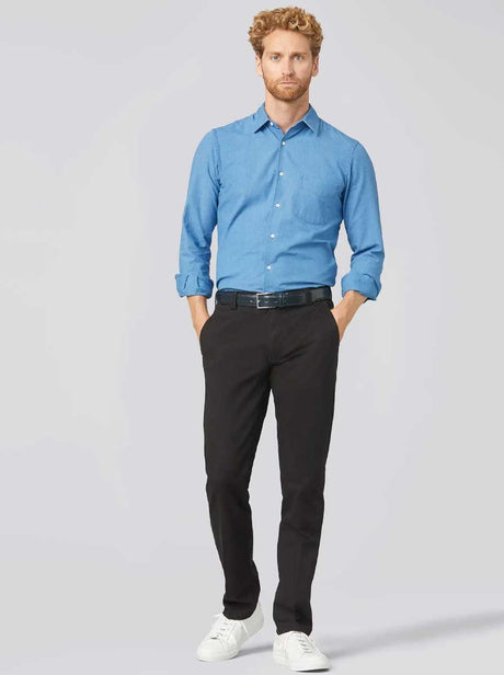 Meyer Chinos/Trousers Meyer - Bonn Black Cotton Chino