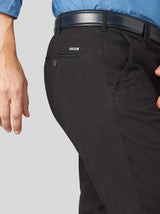 Meyer Chinos/Trousers Meyer - Bonn Black Cotton Chino