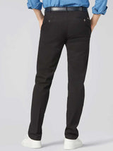 Meyer Chinos/Trousers Meyer - Bonn Black Cotton Chino