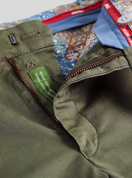 Meyer Chinos/Trousers Meyer - Bonn Olive Cotton Chino