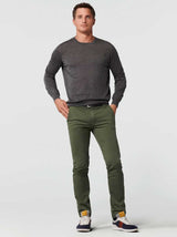 Meyer Chinos/Trousers Meyer - Bonn Olive Cotton Chino