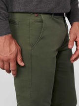 Meyer Chinos/Trousers Meyer - Bonn Olive Cotton Chino