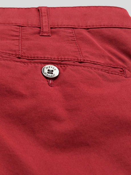 Meyer Chinos/Trousers Meyer - Bonn Red Cotton Chino