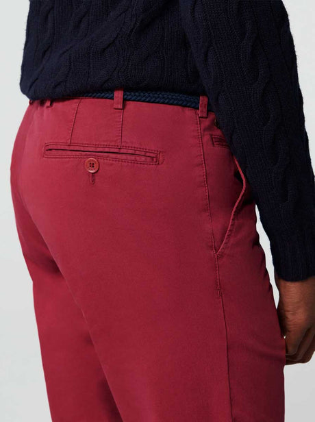 Meyer Chinos/Trousers Meyer - Bonn Red Cotton Chino