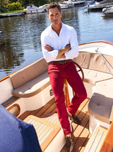 Meyer Chinos/Trousers Meyer - Bonn Red Cotton Chino