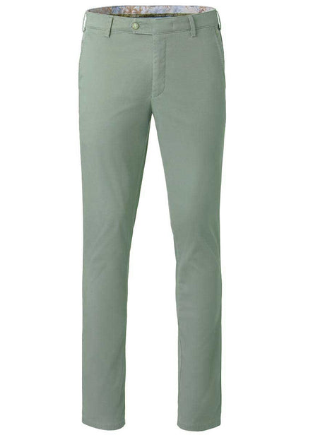 Meyer Chinos/Trousers Meyer - Bonn Sage Cotton Chino