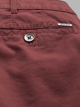 Meyer Chinos/Trousers Meyer - Burgundy Roma Cotton Chino