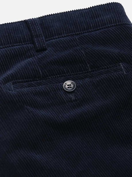 Meyer Chinos/Trousers Meyer - Navy Roma Cord Trouser