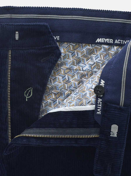 Meyer Chinos/Trousers Meyer - Navy Roma Cord Trouser