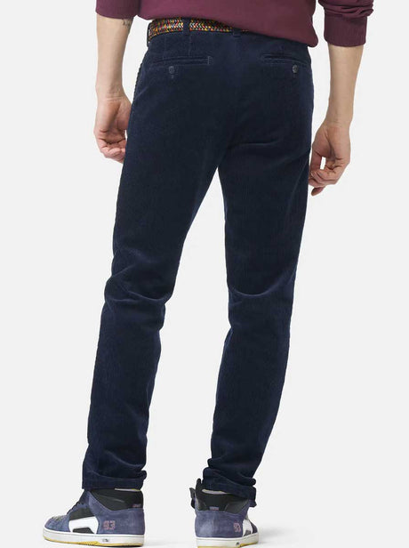 Meyer Chinos/Trousers Meyer - Navy Roma Cord Trouser