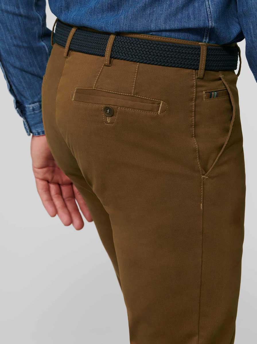 Meyer Chinos/Trousers Meyer - Rio Caramel Cotton Chino