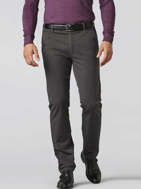 Meyer Chinos/Trousers Meyer - Rio Grey Cotton Chino