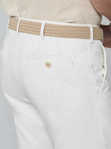 Meyer Chinos/Trousers Meyer - Rio White Cotton Chino