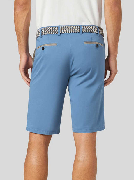 Meyer Shorts Meyer - Palma Blue Cotton Short w/ Contrast Trim
