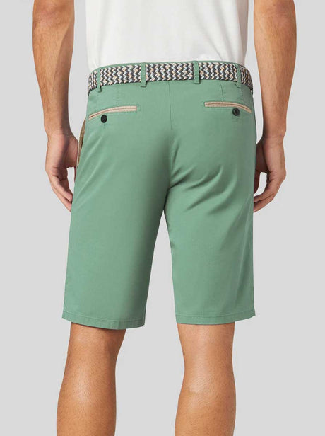 Meyer Shorts Meyer - Palma Green Cotton Short w/ Contrast Trim