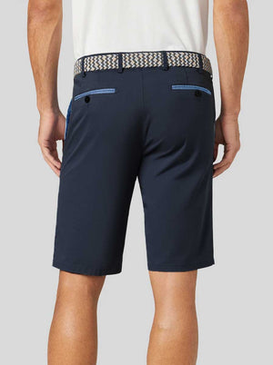 Meyer Shorts Meyer - Palma Navy Cotton Short w/ Contrast Trim