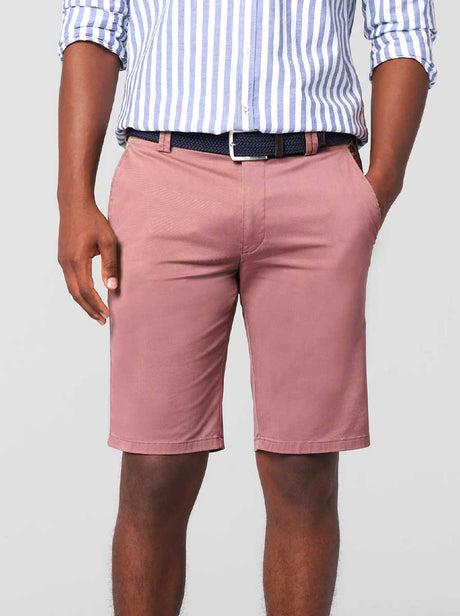 Meyer Shorts Meyer - Palma Pink Cotton Short w/ Contrast Trim